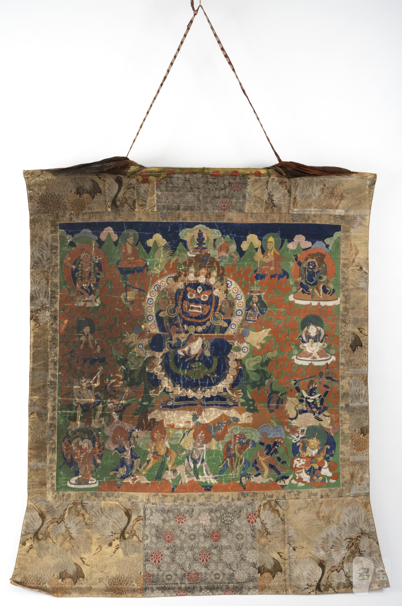 A large thangka depicting Panjaranata Mahakala - 图3
